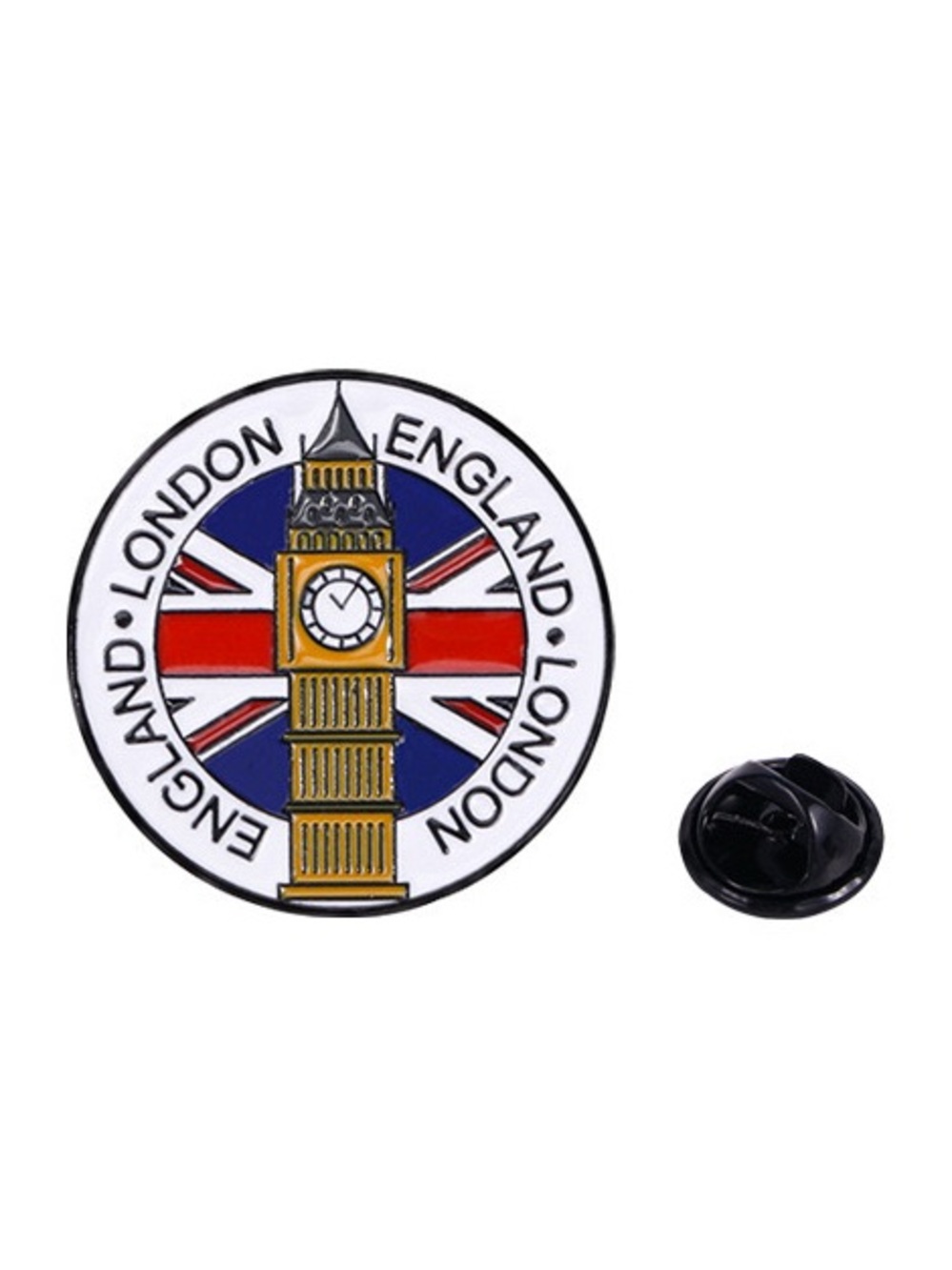 London Big Ben Enamel Pin – England Souvenir Lapel Pin, UK Travel Badge.